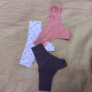Victoria's Secret Hipster Thongs - Three - Medium